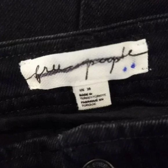 NEW Free People Flare Leg Bootcut Jeans Womens Size 28 Black Denim - Picture 4 of 6